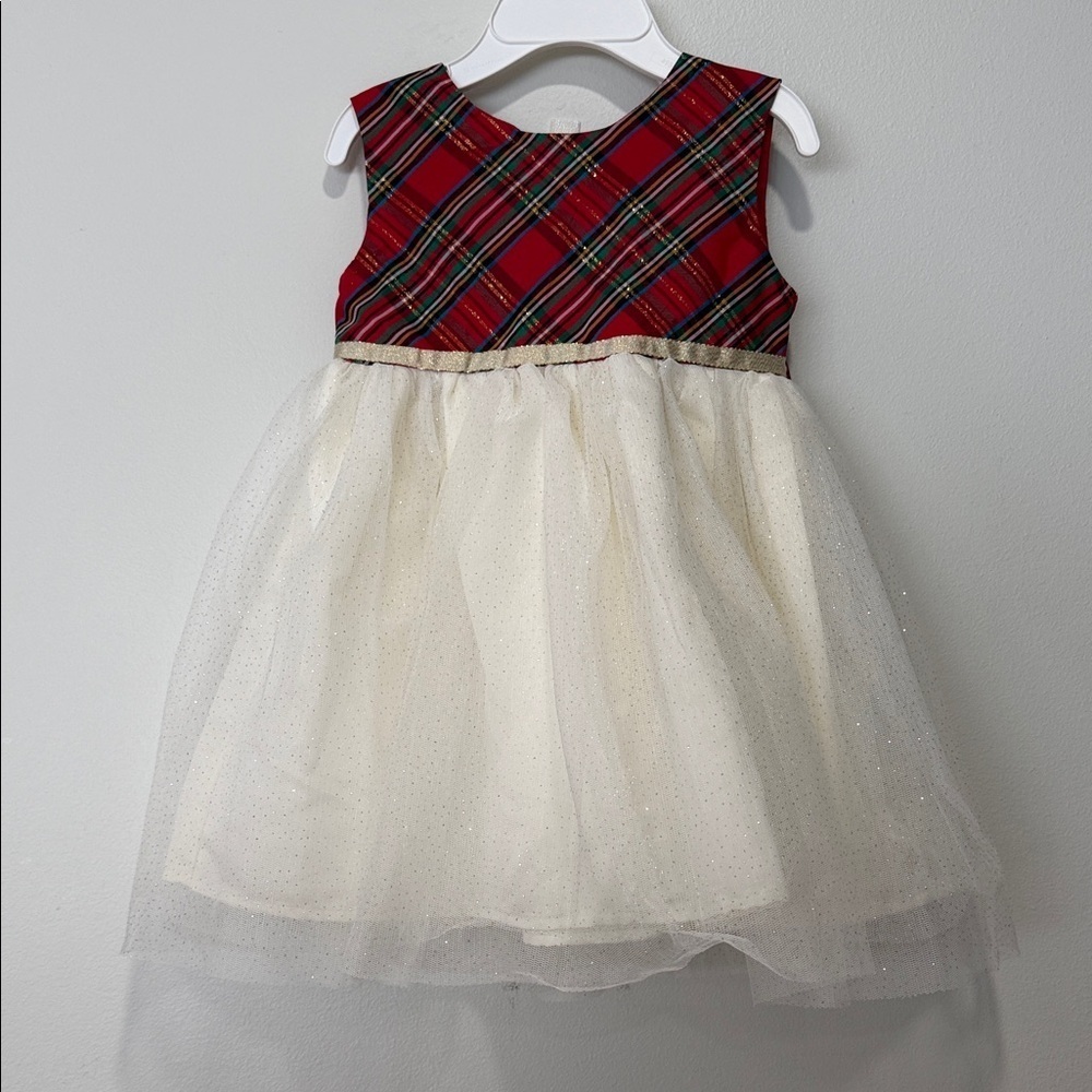 White Coat with Red Bow Accents & Matching Dress - Picture 3 of 8